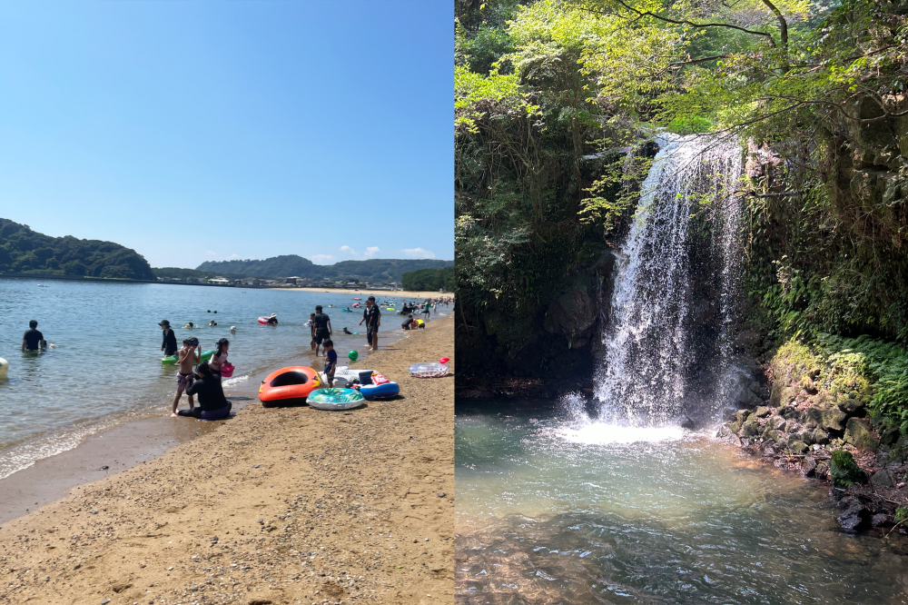 涼を求めて！南島原の海あそび&滝あそび